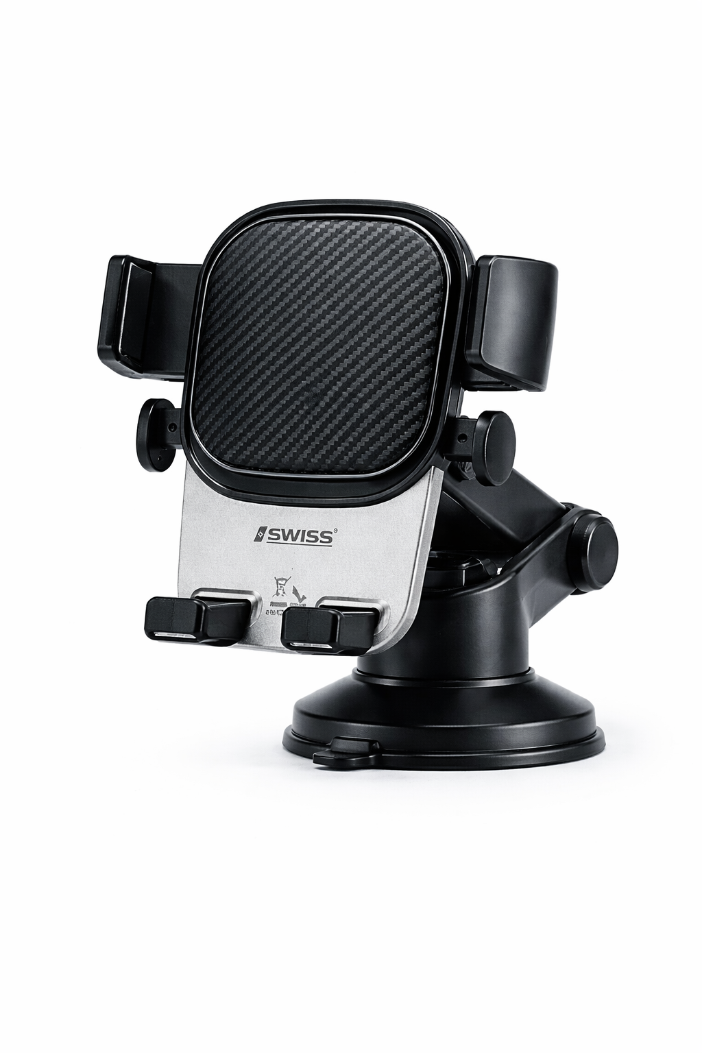 iSwiss Verstellbare Auto-Handyhalterung für Armaturenbrett und Windschutzscheibe – Geeignet für Smartphones von 4,5 bis 7 Zoll