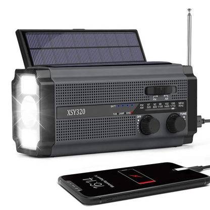Portable AM ​​FM Emergency Radio with Powerbank and Solar Dynamo