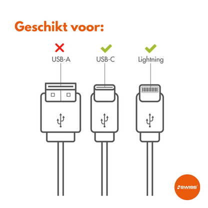 Fast Charger USB-C To 8-Pin Cable (1m | 20 Watt)