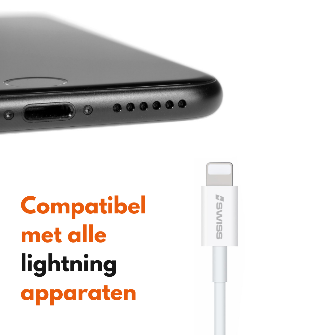 Fast Charger USB-C To 8-Pin Cable (1m | 20 Watt)