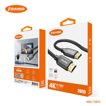 iSWISS HDMI-kabel 4K – 3 Meter | Full HD, 3D & Audio/Video