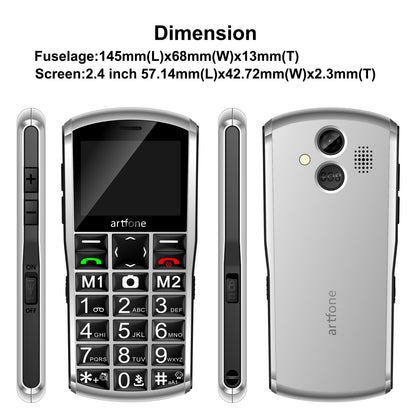 Artfone A400 4G Senioren Telefoon – Grote Toetsen & Eenvoudige Bediening