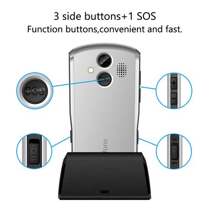 Artfone A400 4G Senioren Telefoon – Grote Toetsen & Eenvoudige Bediening