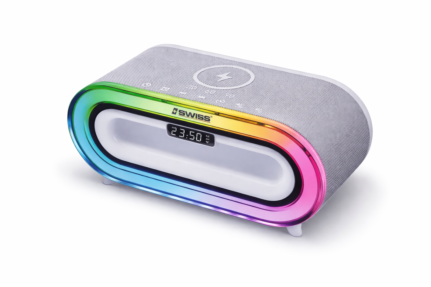 iSWISS Draadloze Bluetooth Speaker – 15W Stereo Sound met RGB Verlichting (Outdoor)