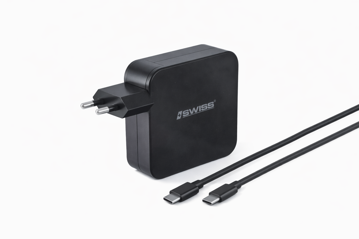 iSWISS 65W USB-C Power Adapter – PD Fast Charger with USB-C Cable