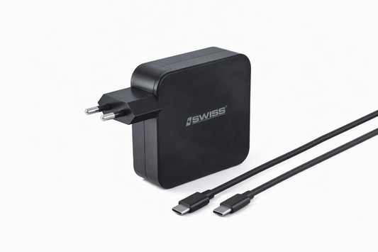 iSWISS 65W USB-C Power Adapter – PD Snellader met USB-C Kabel