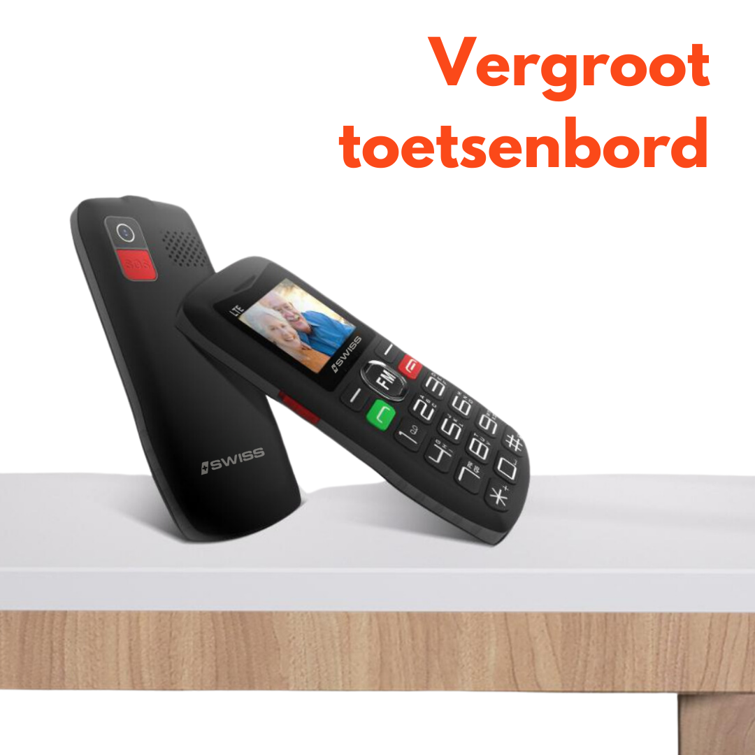 iSWISS Senioren Mobiele Telefoon met SOS-knop – Model MGC-MP065